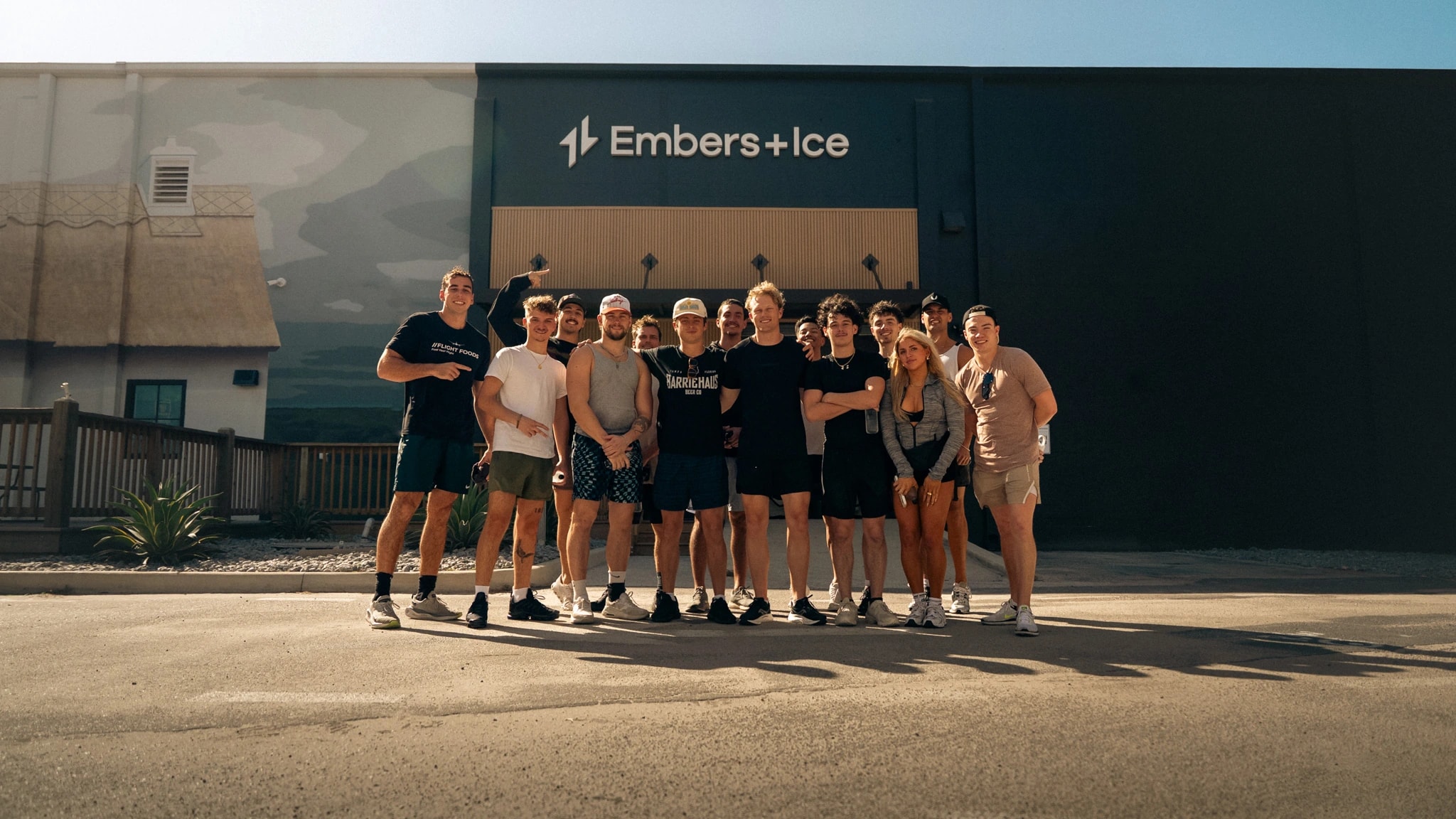 Content Economy creators together outside Embers + Ice
